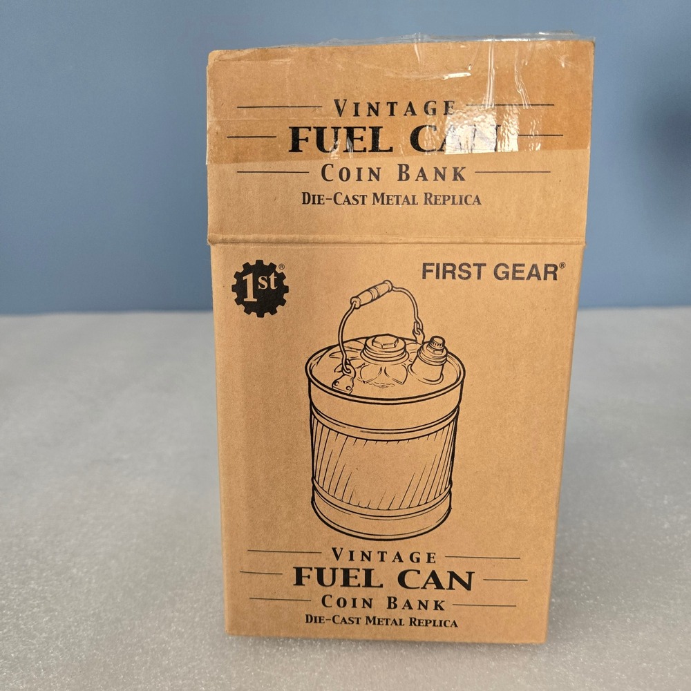 First Gear NSRA Vintage Fuel Can Coin Bank Die-Cast Metal Replica Red 2005
